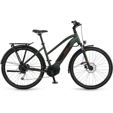 Bicicletta da Viaggio Elettrica WINORA YUCATAN i9 TRAPEZ Donna Verde 2020 0